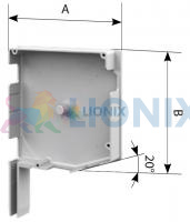 ALUTECH SF20/137: Крышка боковая роллетная SF20/137 (цв. 207  - Красный рубин). 20 - градусная. фото