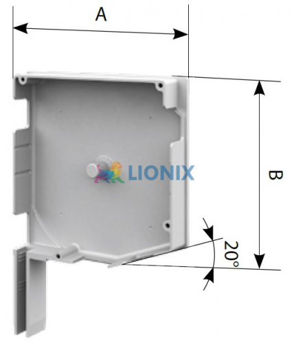 ALUTECH SF20/137: Крышка боковая роллетная SF20/137 (цв. 207  - Красный рубин). 20 - градусная. фото